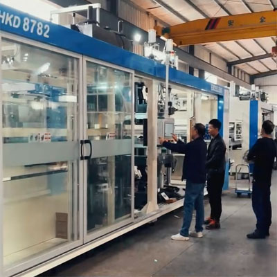 HKD8782宏浩智能热成型设备大量应用于零件制品